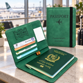 Travel Paspport Wallet Green