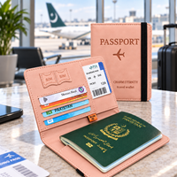 Travel Passport Wallet Pink